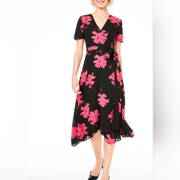 Alfani Elegant Black Floral Dress Size:10 NWT - Picture 7 of 7